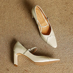 Rivelle Mary-Strap Leather Pumps