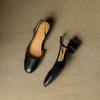 Caia Slingback Leather Heels