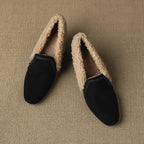 Caldena Shearling Leather Heels
