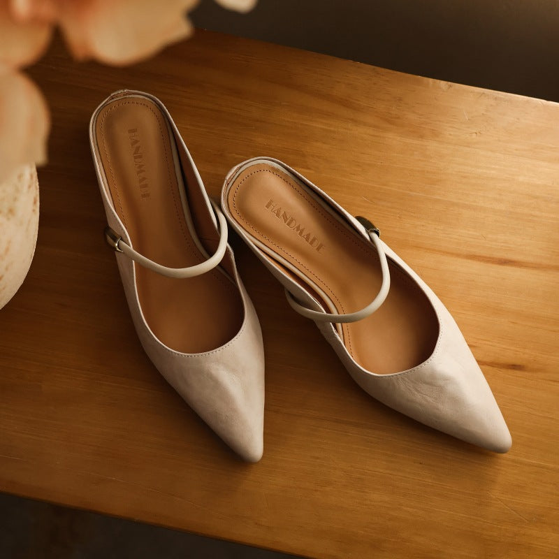 Liora Sculpt Leather Mules