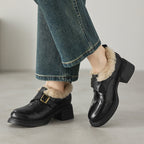 Ellesmere Shearling Leather Oxford Heels