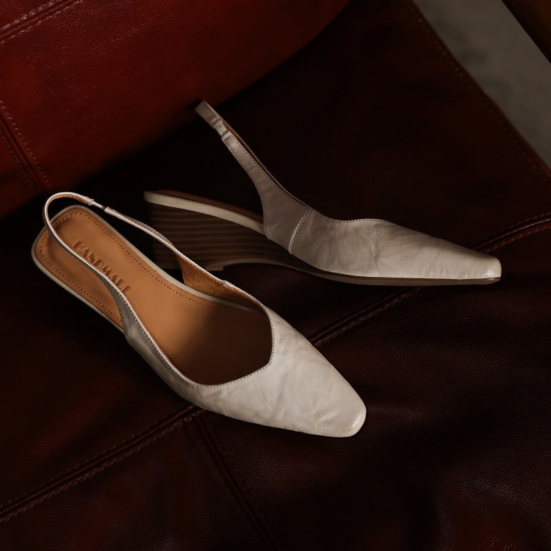 Maelis Slingback Leather Heels