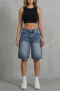 Vintage High Waist Denim Shorts