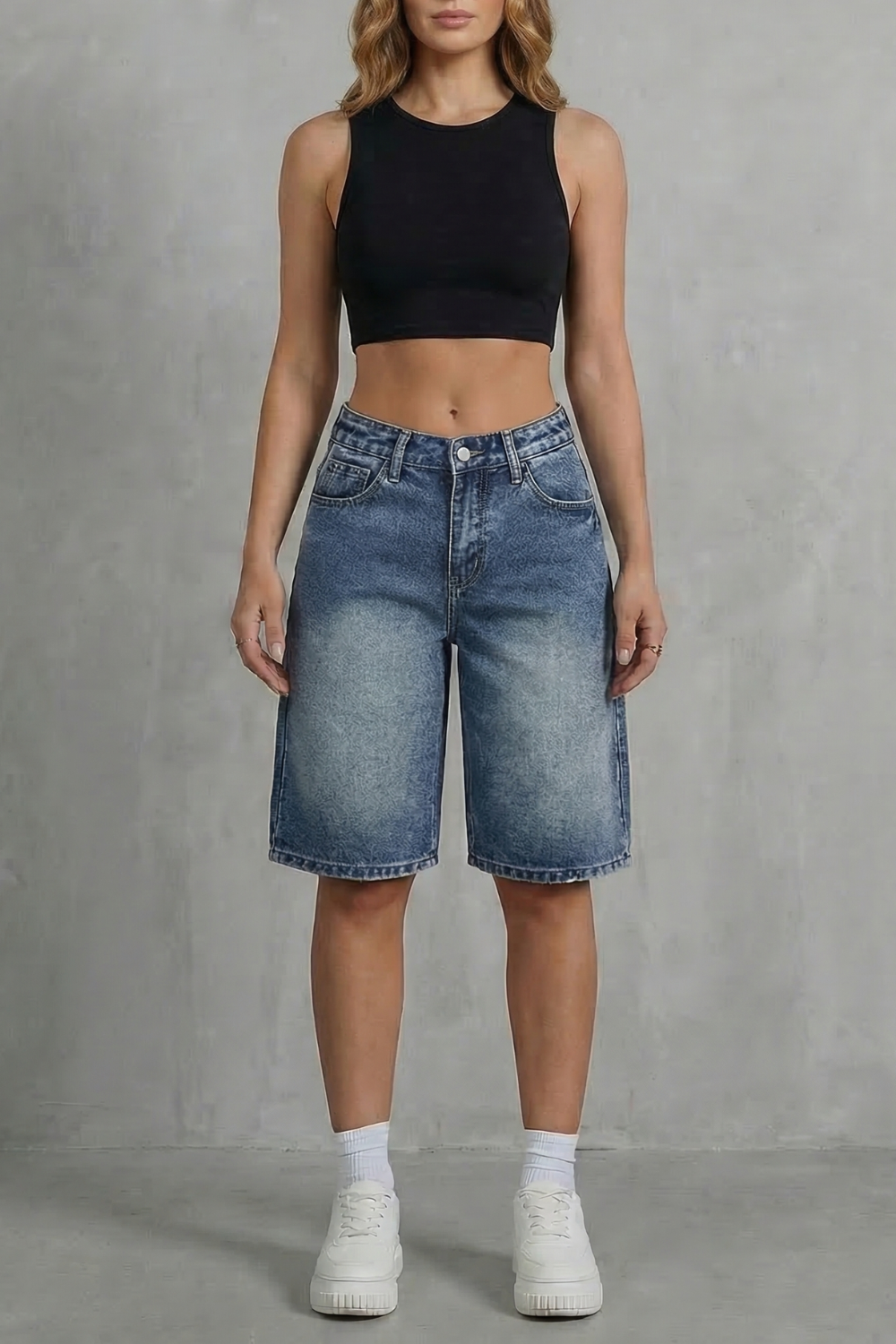 Vintage High Waist Denim Shorts