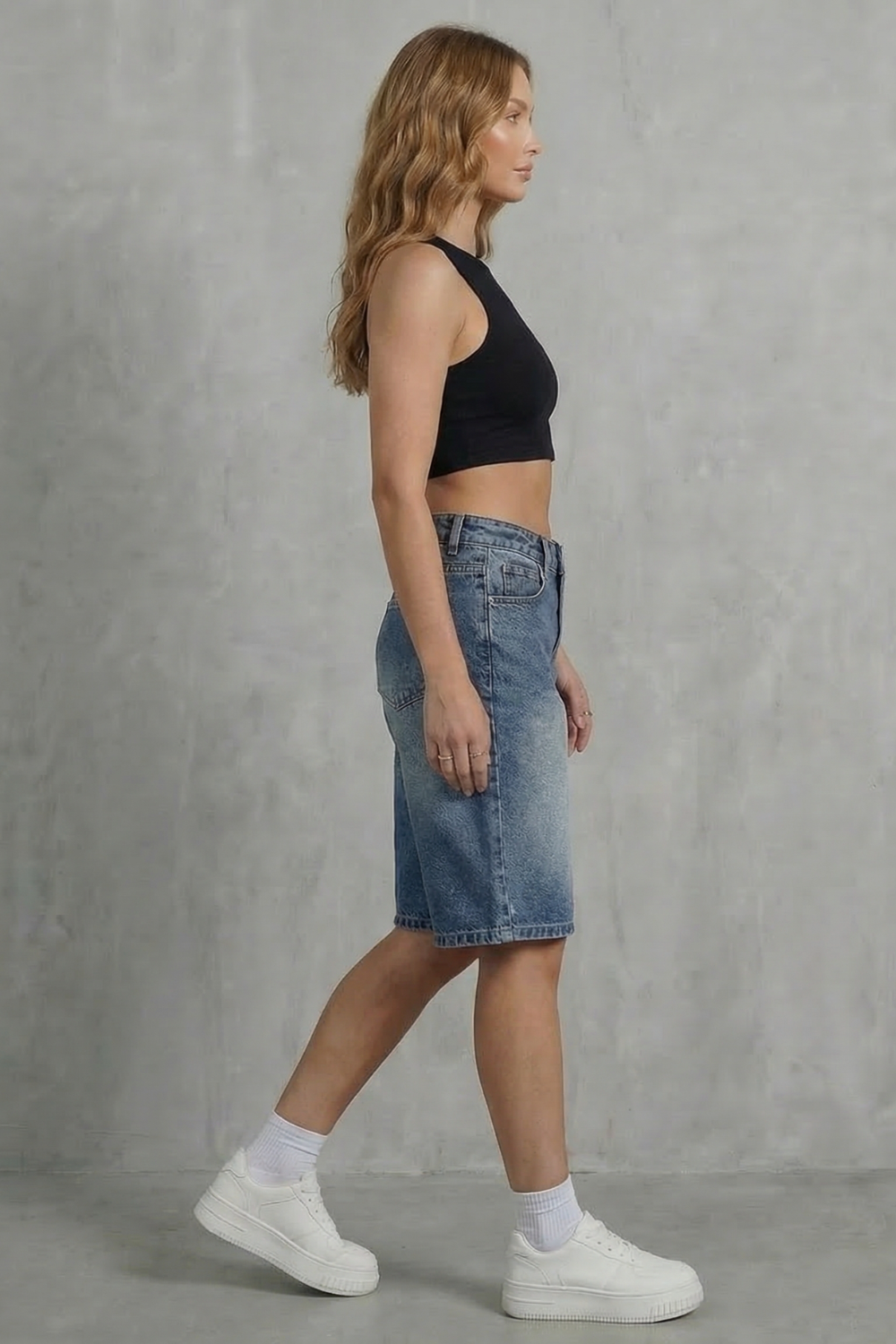 Vintage High Waist Denim Shorts