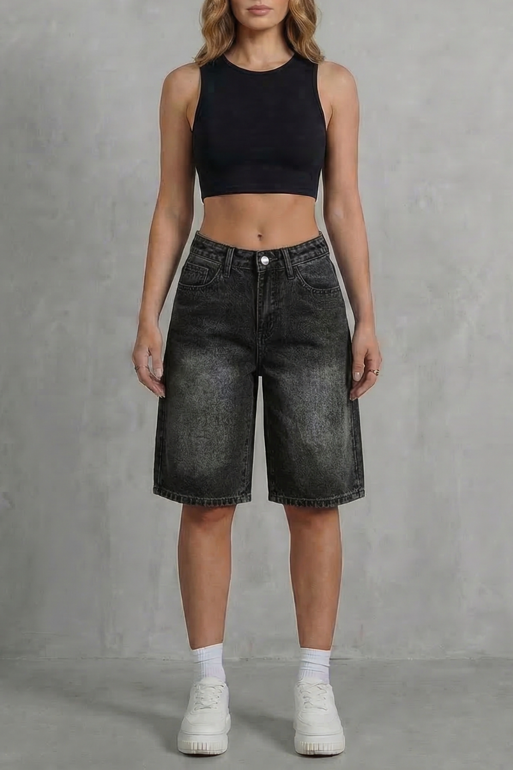 Vintage High Waist Denim Shorts