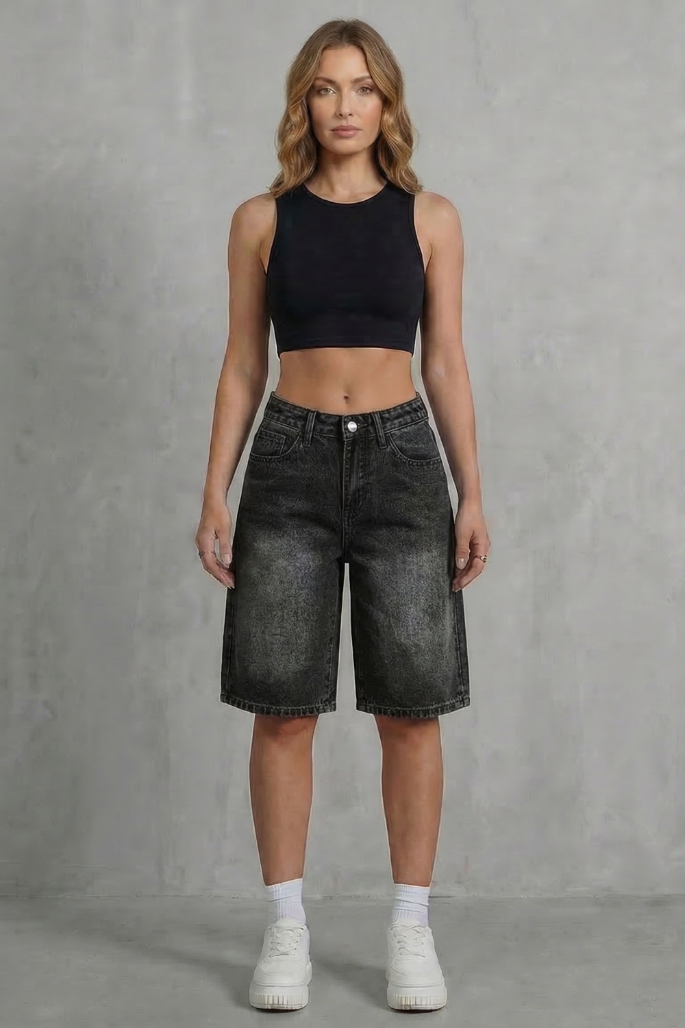 Vintage High Waist Denim Shorts