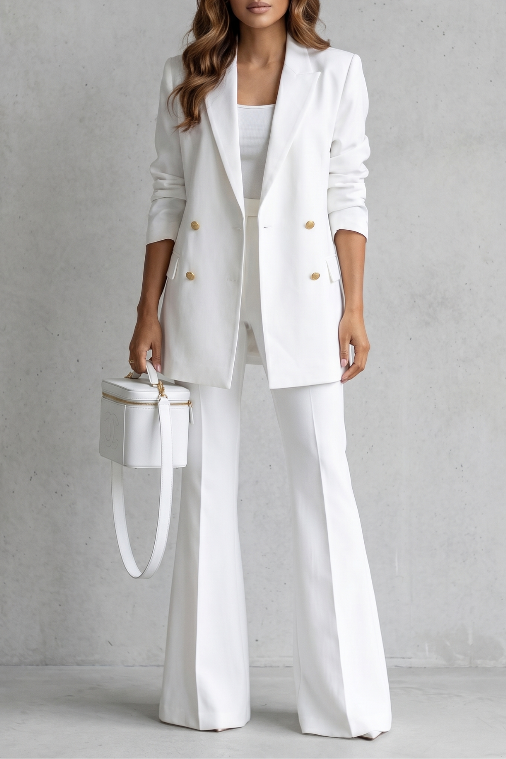 Refined Tailored Silhouette Trouser Suit Set