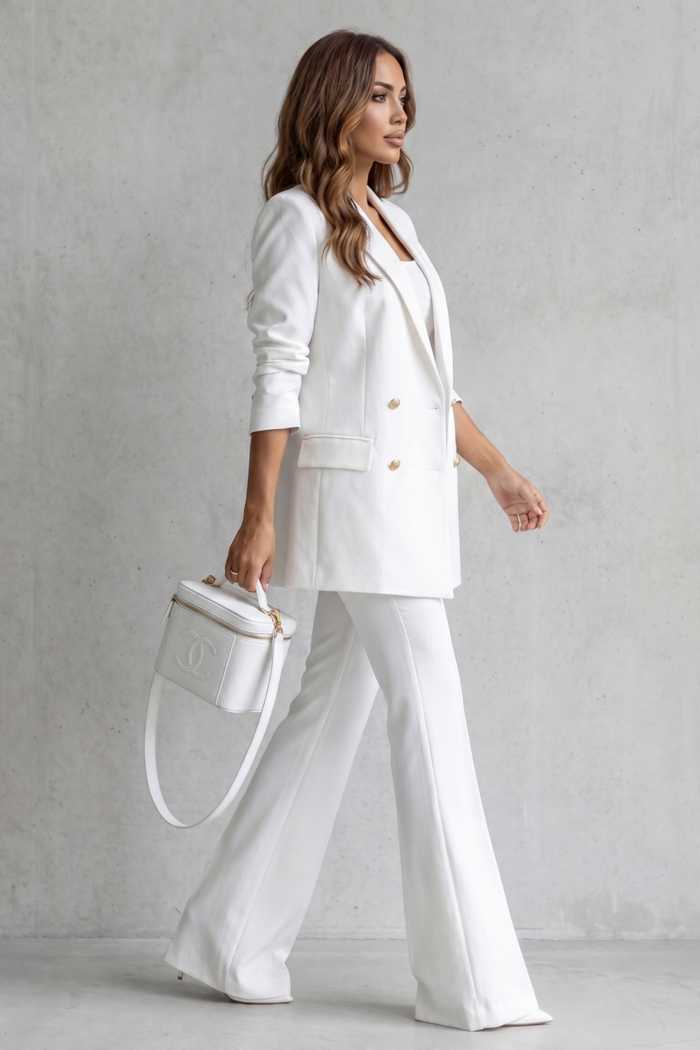 Refined Tailored Silhouette Trouser Suit Set