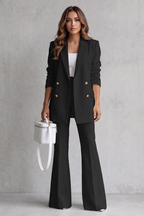 Refined Tailored Silhouette Trouser Suit Set