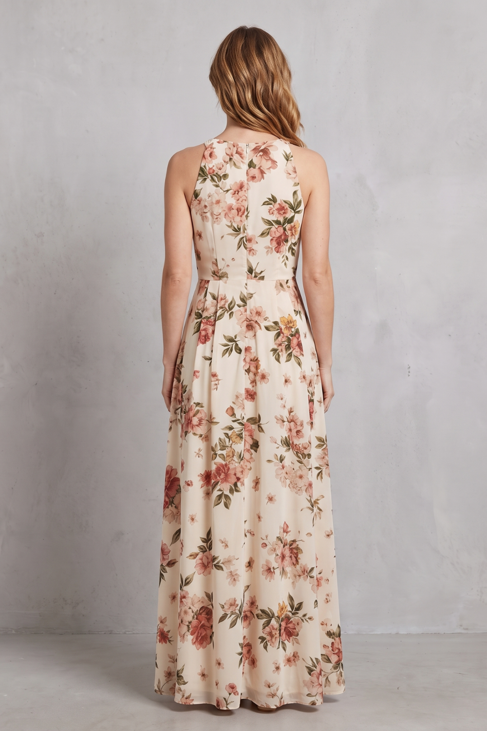 Timeless Floral Elegance Maxi Dress