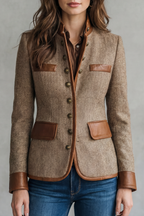 Brienne – Vintage Trim Detail – Tweed Jacket