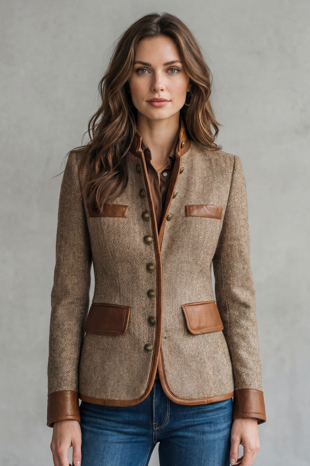 Brienne – Vintage Trim Detail – Tweed Jacket