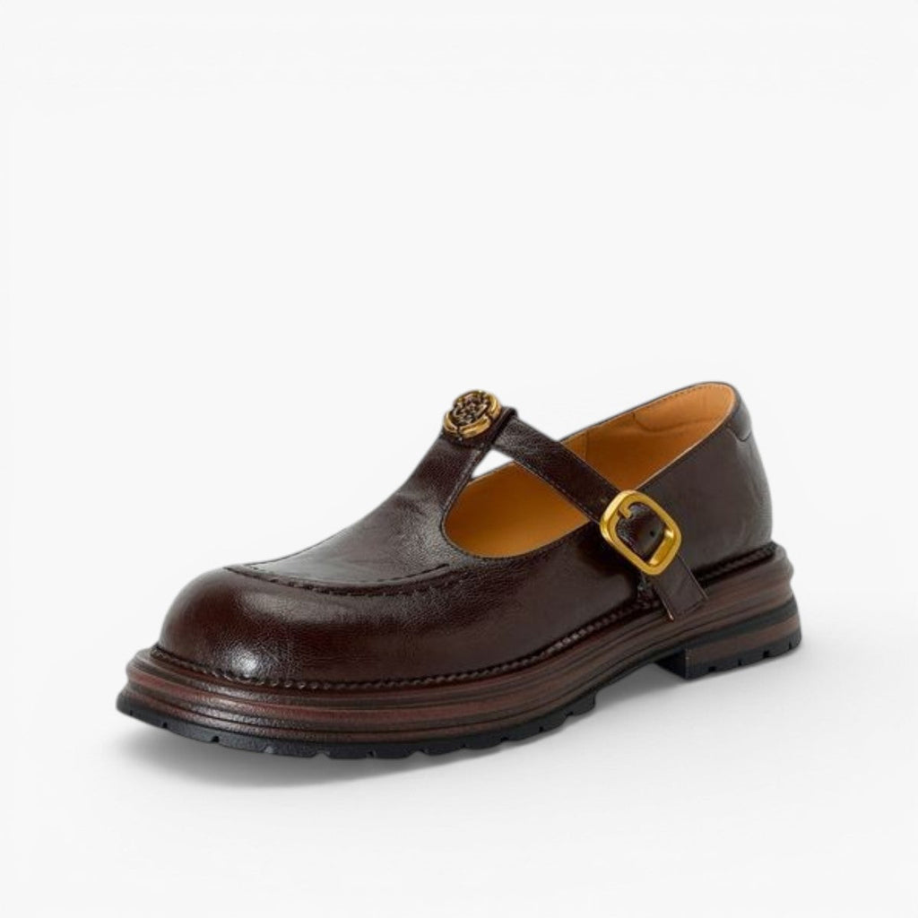Brinell Leather Mary Janes