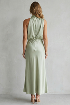 Halter Neck Elegance Maxi Dress