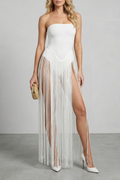 Fringe Panel Allure Mini Dress