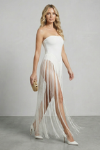 Fringe Panel Allure Mini Dress