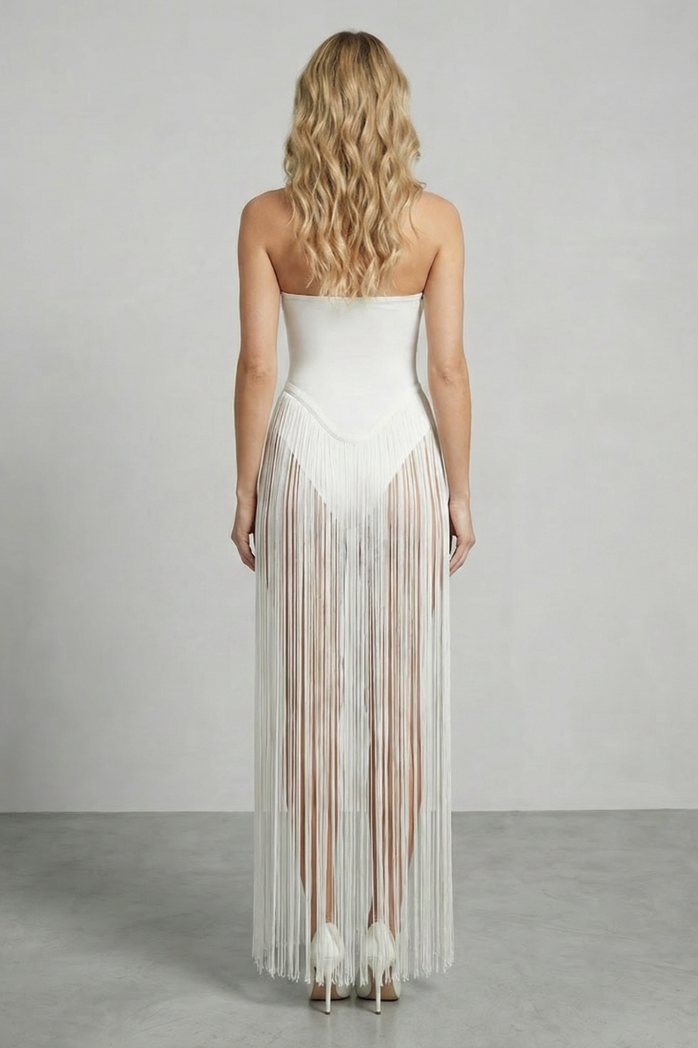 Fringe Panel Allure Mini Dress