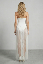 Fringe Panel Allure Mini Dress