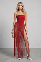 Fringe Panel Allure Mini Dress
