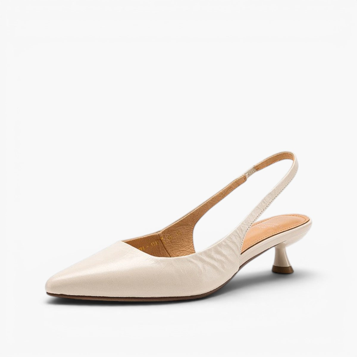 Maelle Lambskin Leather Slingback Heels