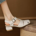 Serisse Roman Leather Heels