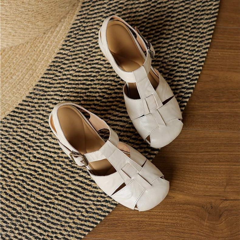 Serisse Roman Leather Heels