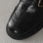 Ellesmere Shearling Leather Oxford Heels