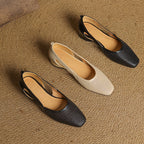 Serisse Mesh Leather Heels