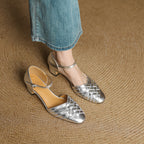 Marais Woven Leather Heels