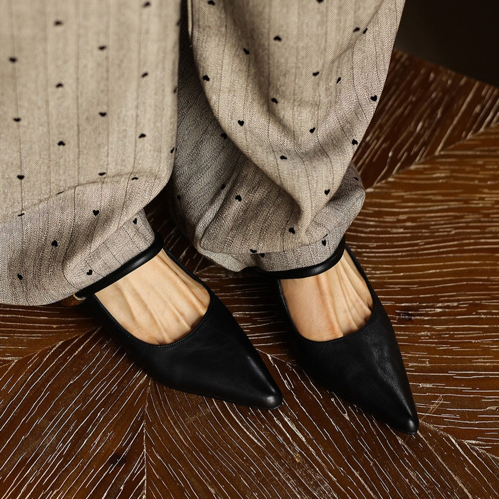 Liora Sculpt Leather Mules