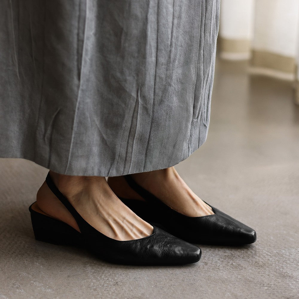Maelis Slingback Leather Heels