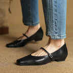 Aurette Leather Mary Jane Flats