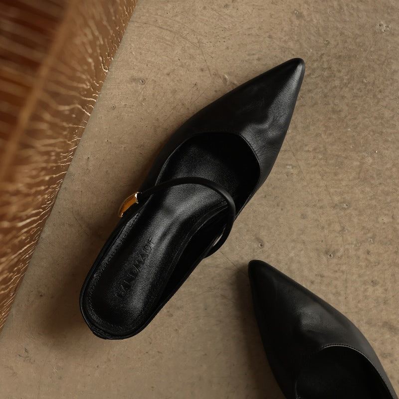 Liora Sculpt Leather Mules