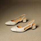 Caia Slingback Leather Heels