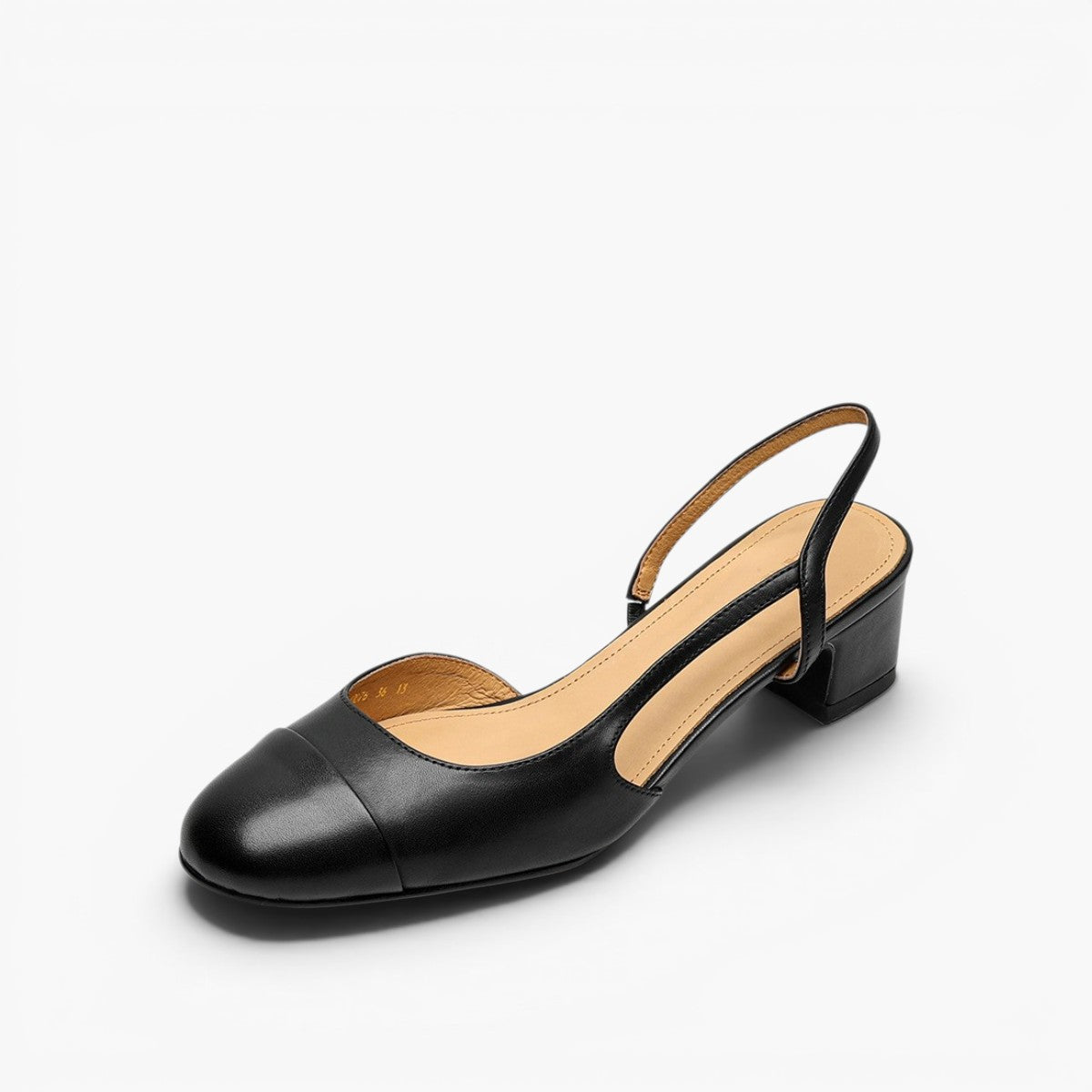 Caia Slingback Leather Heels