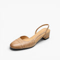 Caia Slingback Leather Heels