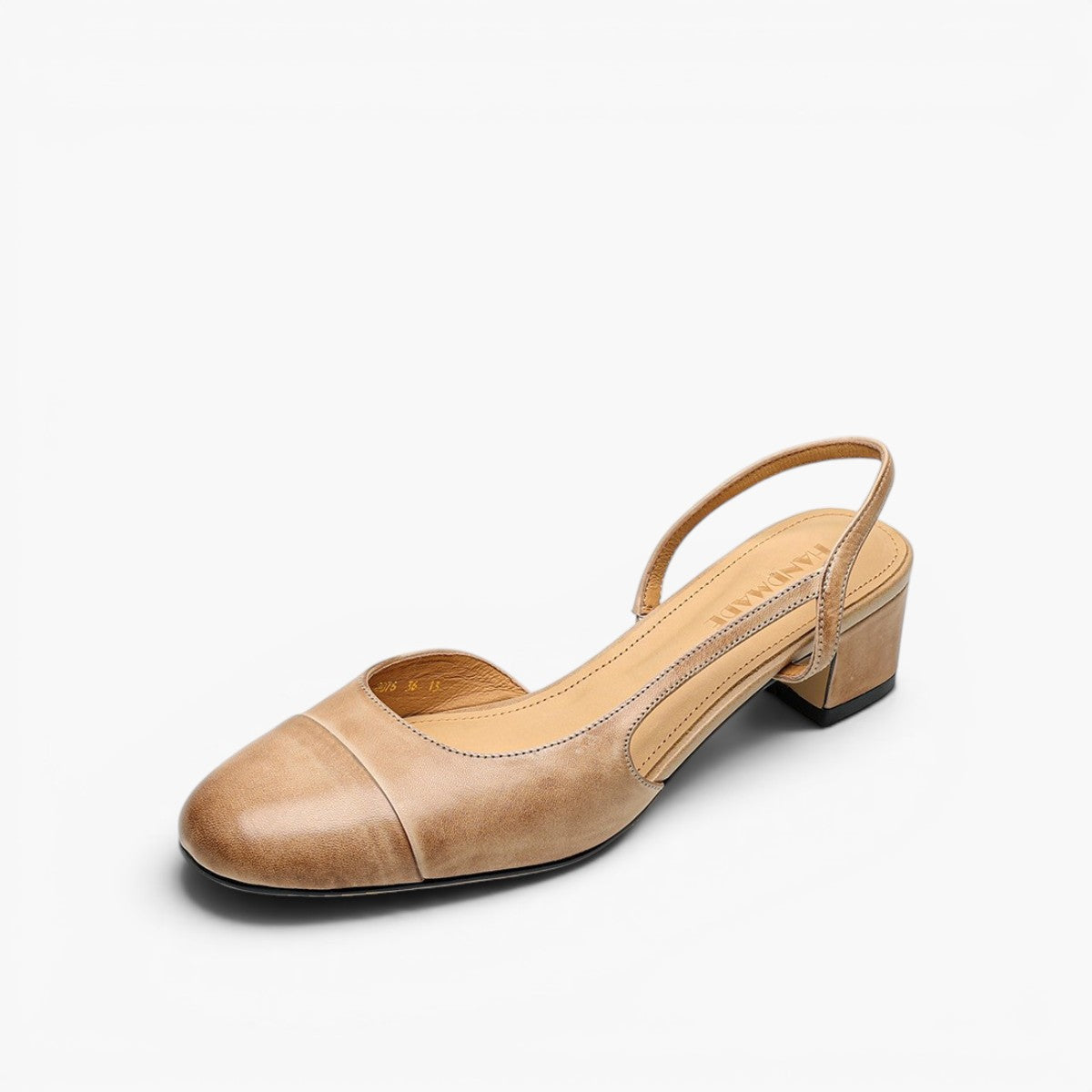 Caia Slingback Leather Heels