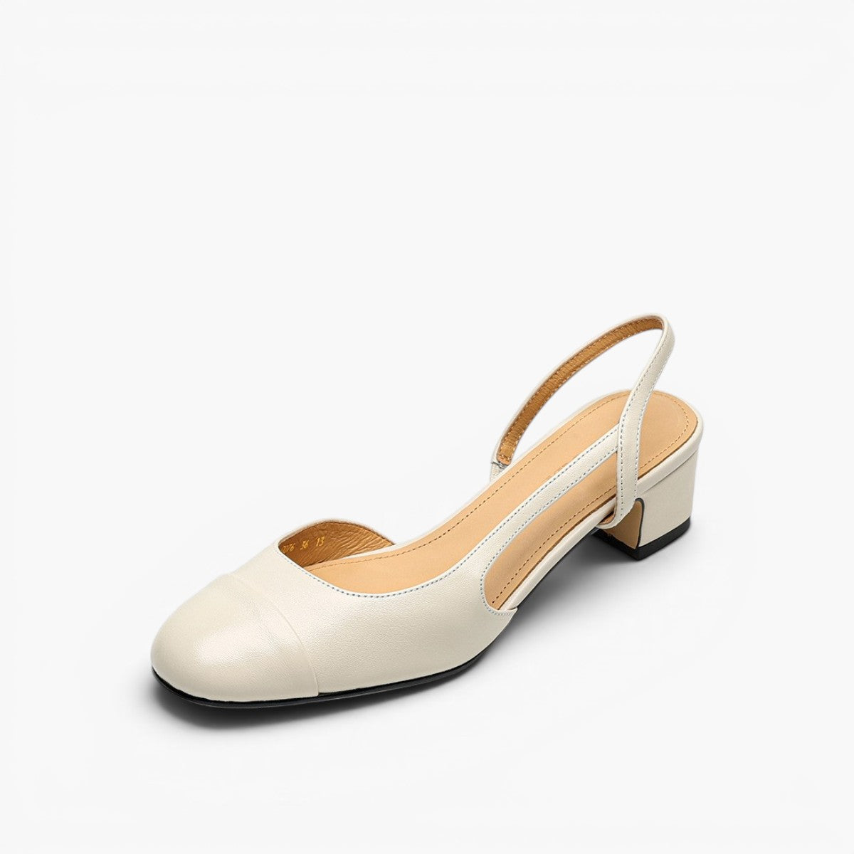 Caia Slingback Leather Heels