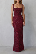 Sequin Sculpt Glamour Maxi Dress