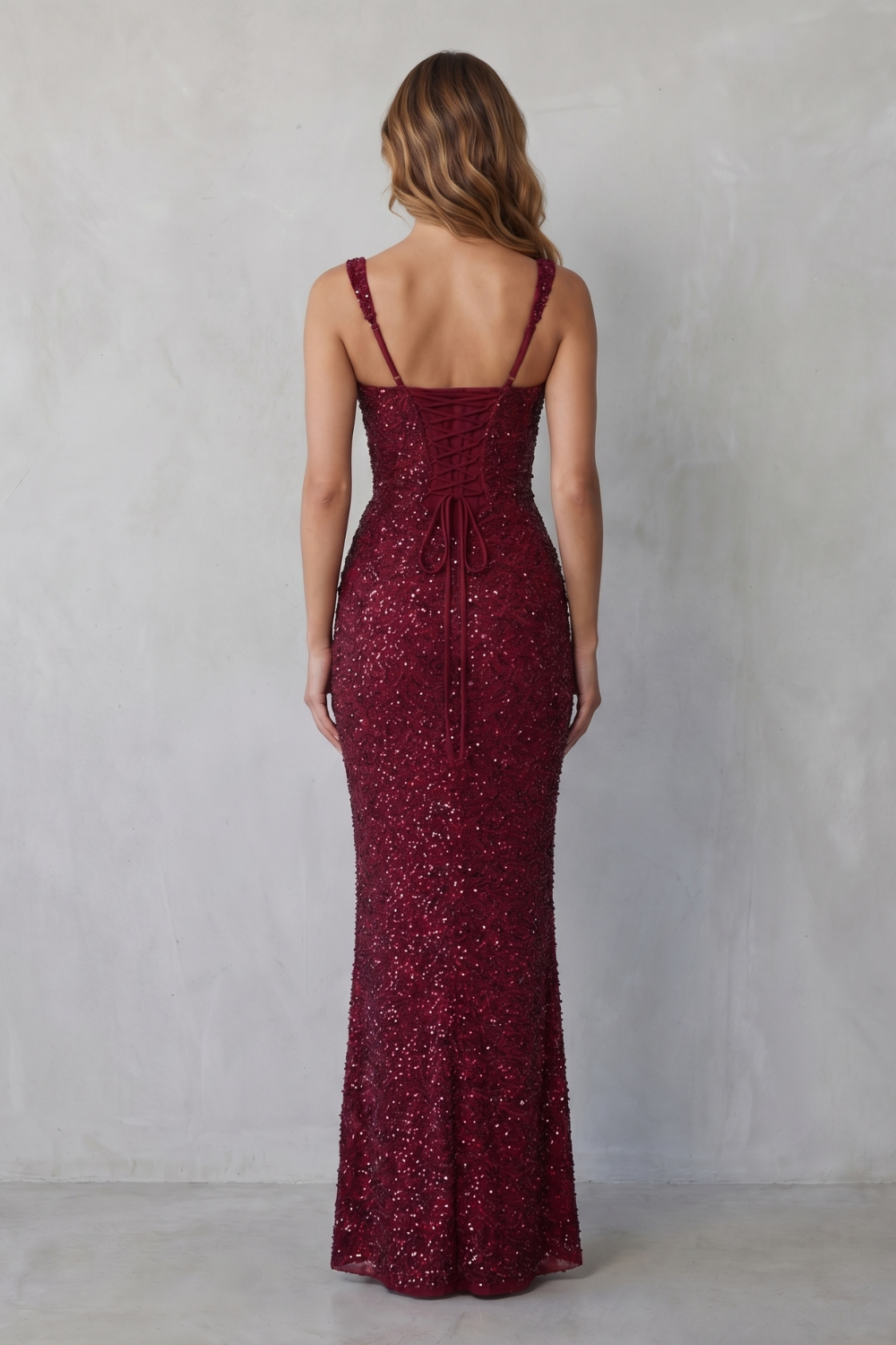 Sequin Sculpt Glamour Maxi Dress