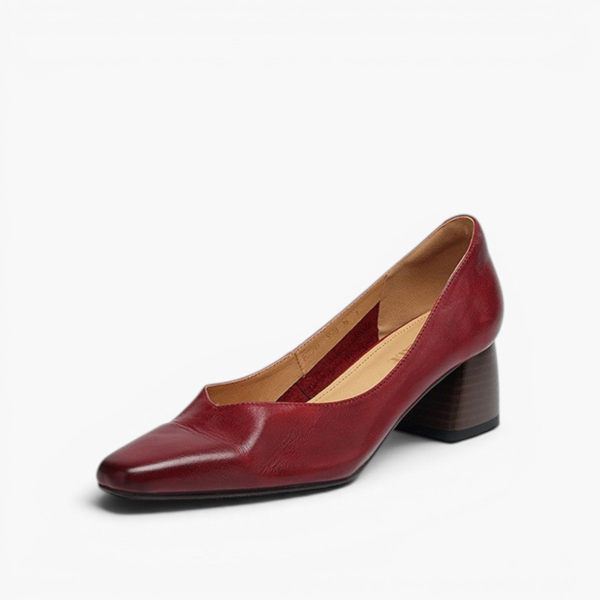 Caldré Leather Square Pumps