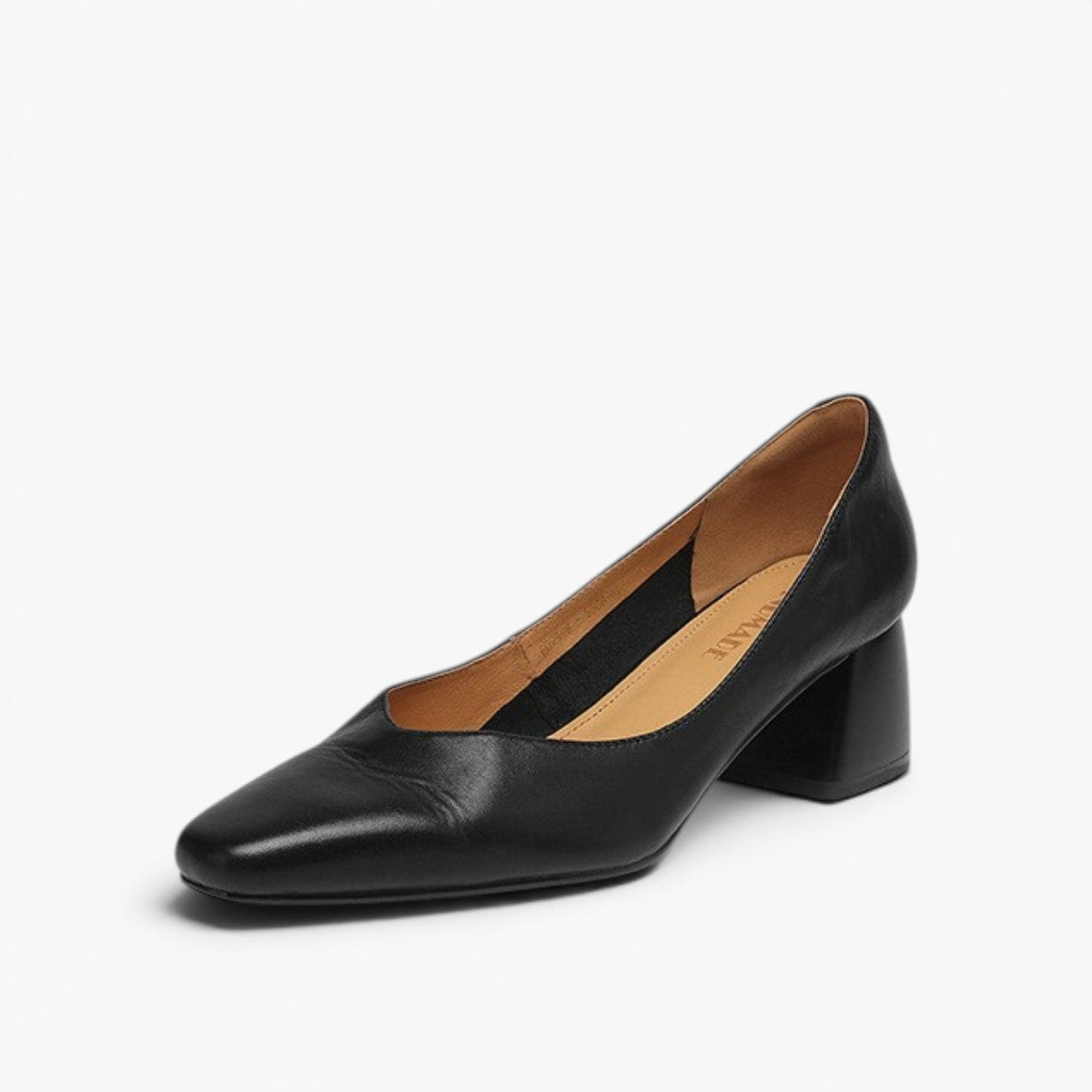 Caldré Leather Square Pumps