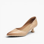 Calenne Leather Kitten Heels