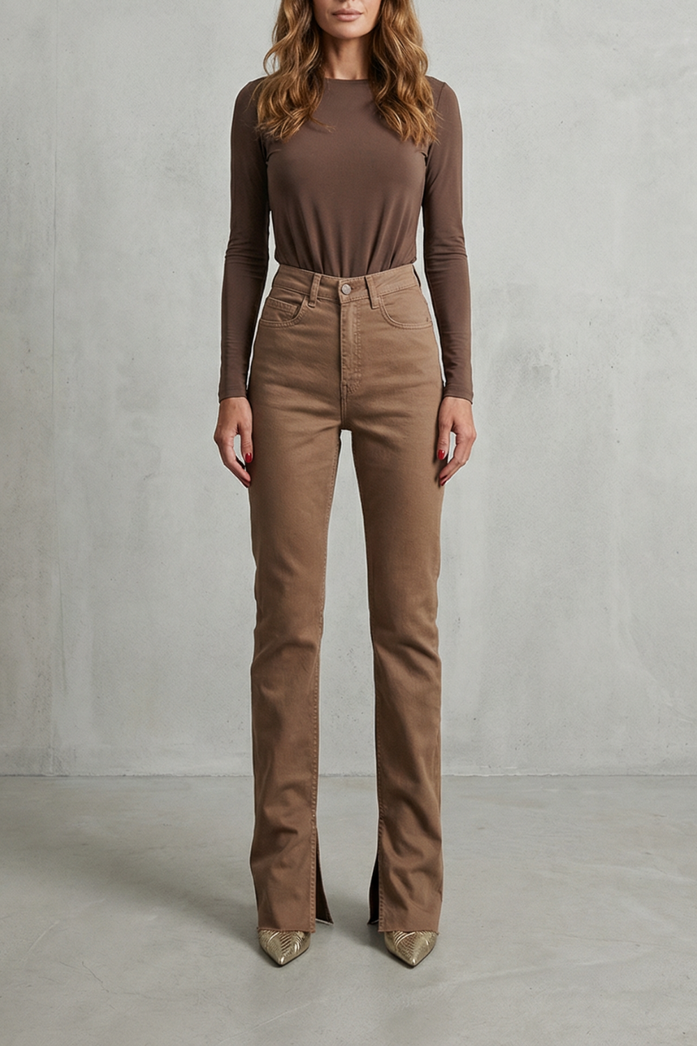 Sculpted High Waist Flare Jeans