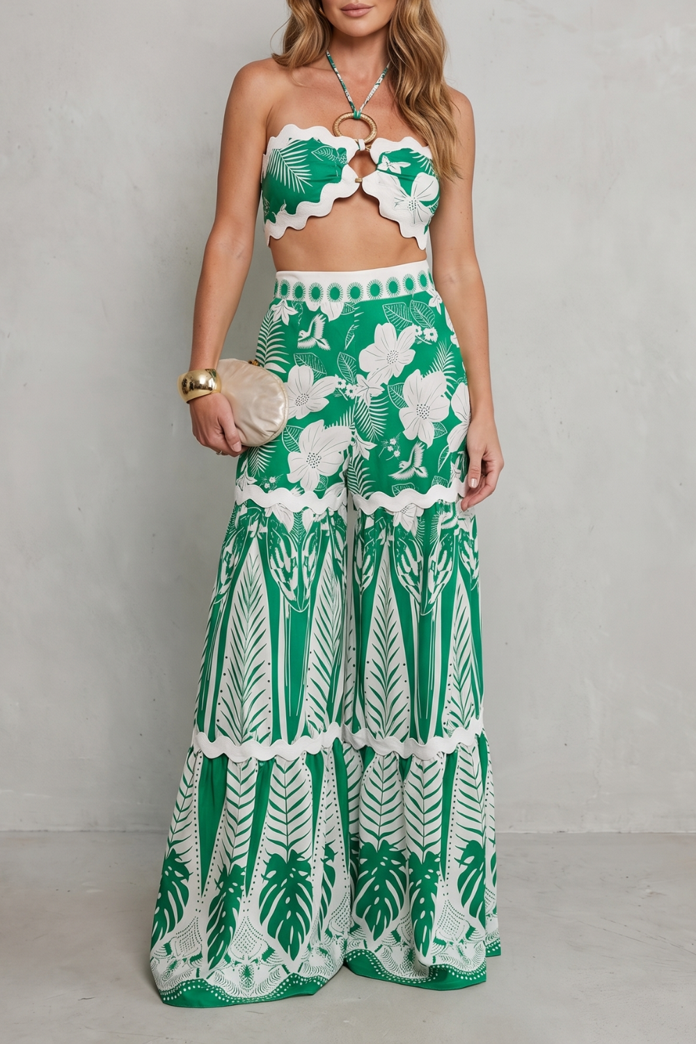 Tropical Print Allure Two-piece Set