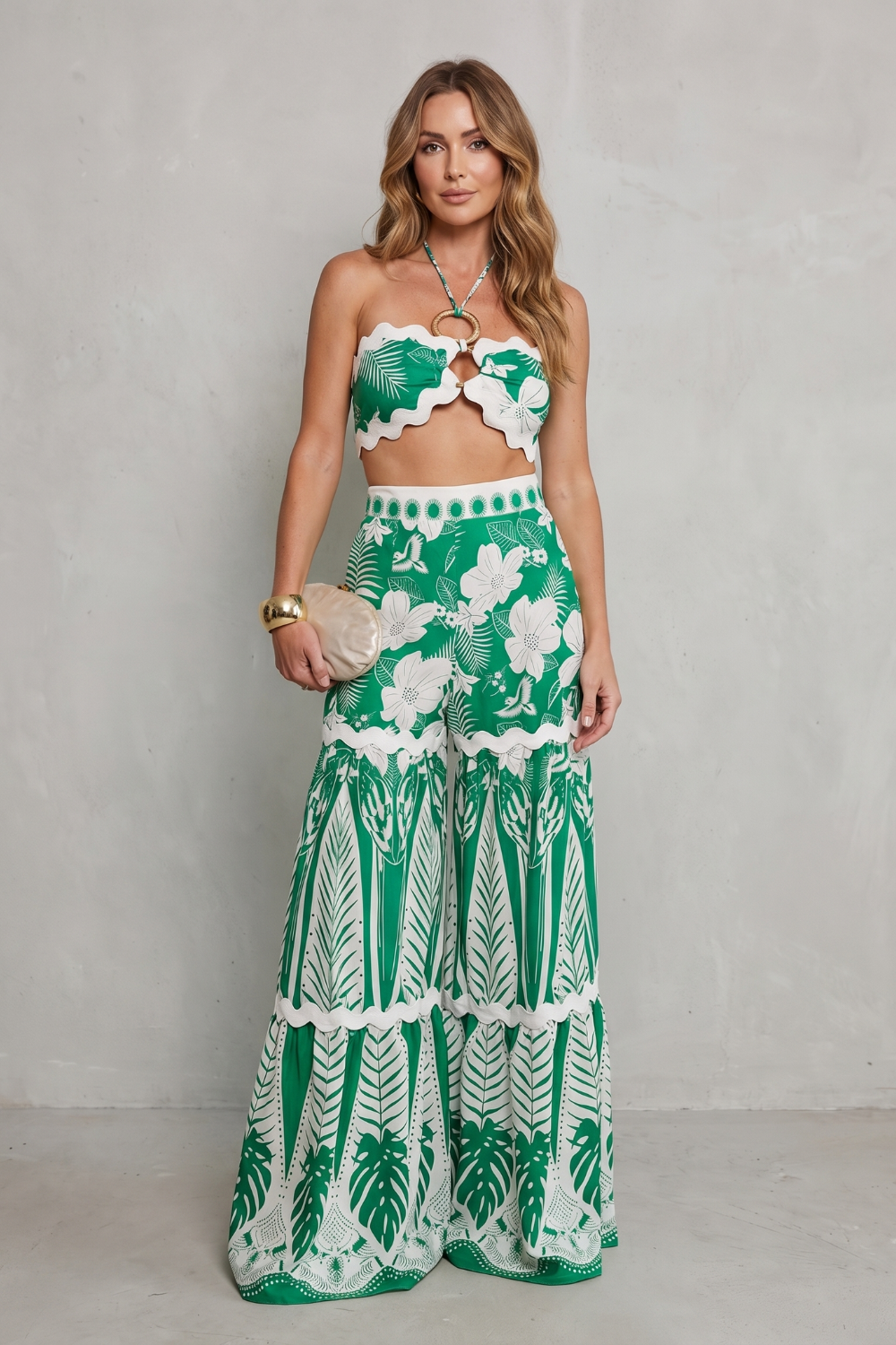 Tropical Print Allure Two-piece Set