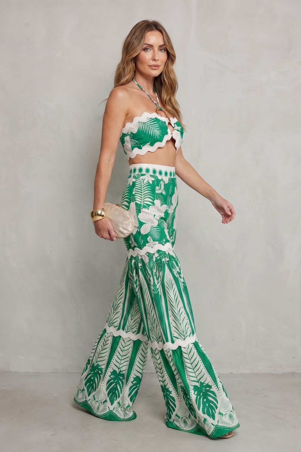 Tropical Print Allure Two-piece Set