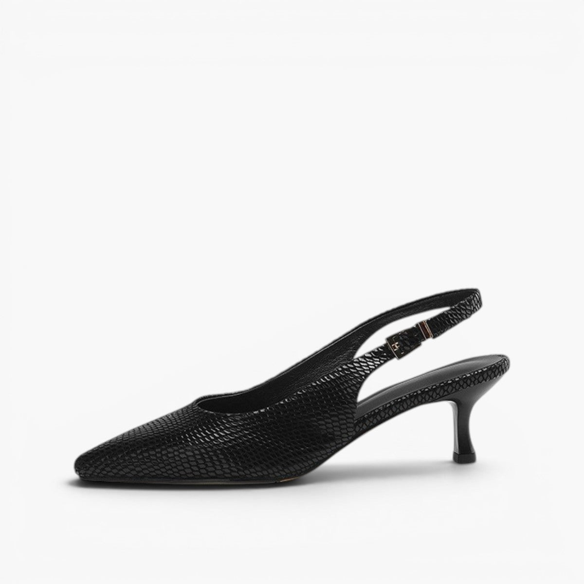 Céliane Pointed Leather Slingback Heels