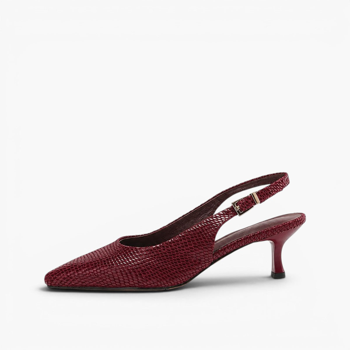 Céliane Pointed Leather Slingback Heels